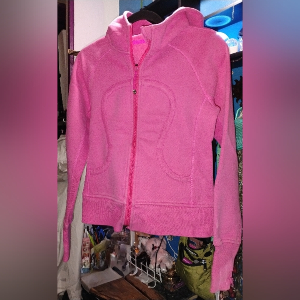 Lululemon Athletica Scuba Hoodie *Full Zip | Heathered Paris Pink | Size S - Picture 4 of 11